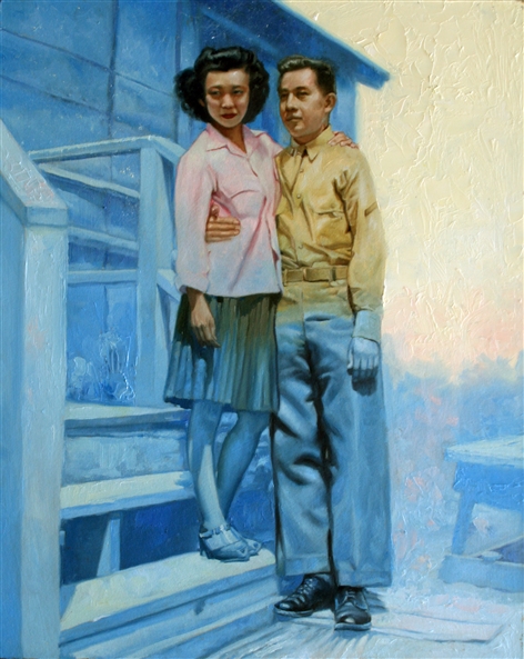 Chris Hopkins - Oil Painter - Internment - George and Kazzie Yamada Chris Hopkins - Oil Painter - Internment - George and Kazzie Yamada