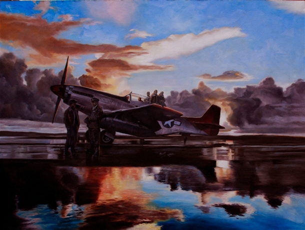 Chris Hopkins - Oil Painter - Tuskegee Airmen - The Calm Between The Storms Chris Hopkins - Oil Painter - Tuskegee Airmen - The Calm Between The Storms