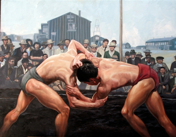 Chris Hopkins - Oil Painter - Internment - Life behind The Wire Chris Hopkins - Oil Painter - Internment - Life behind The Wire